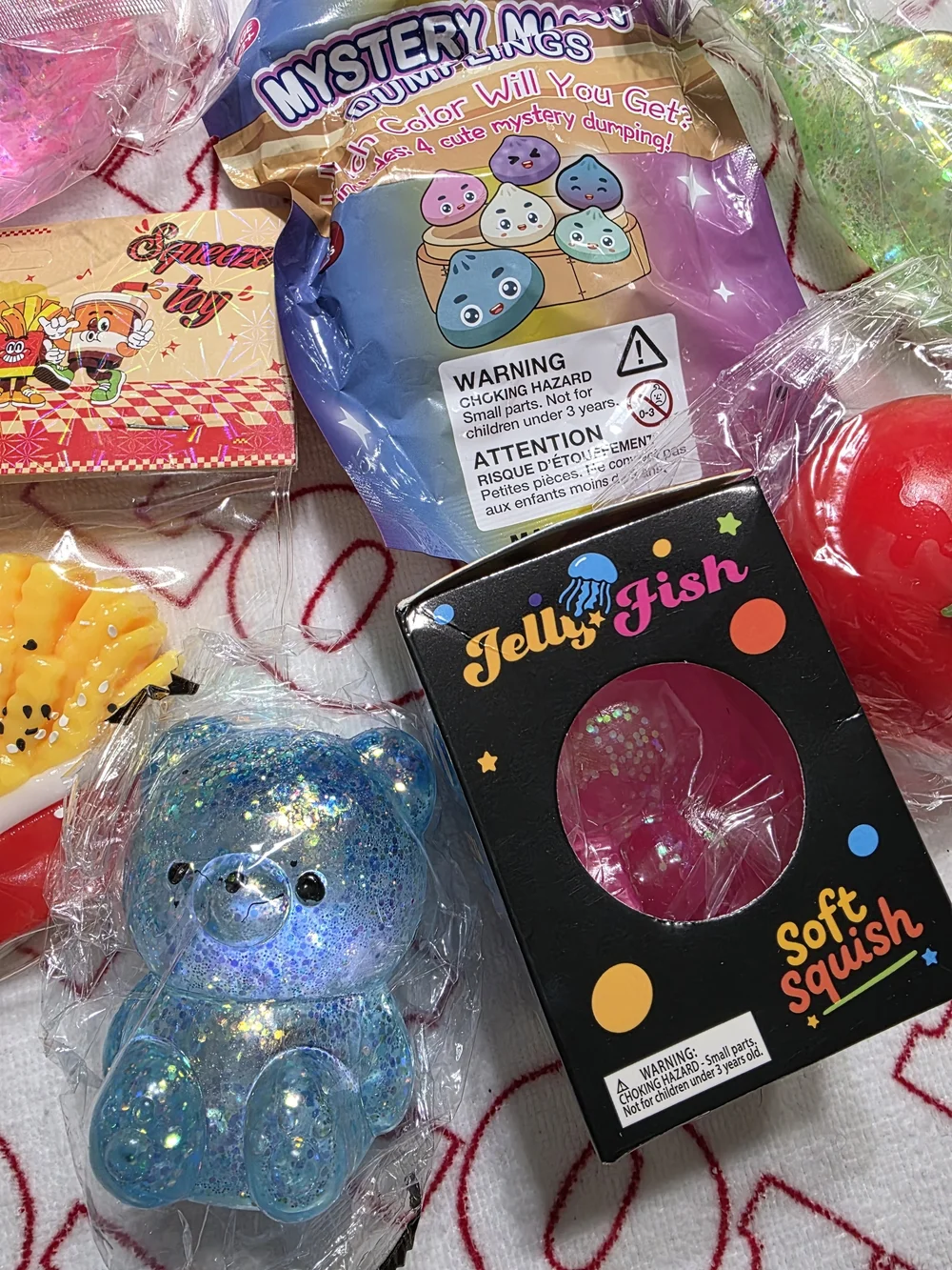 Bundle Of 7 Viral Squishy Toys